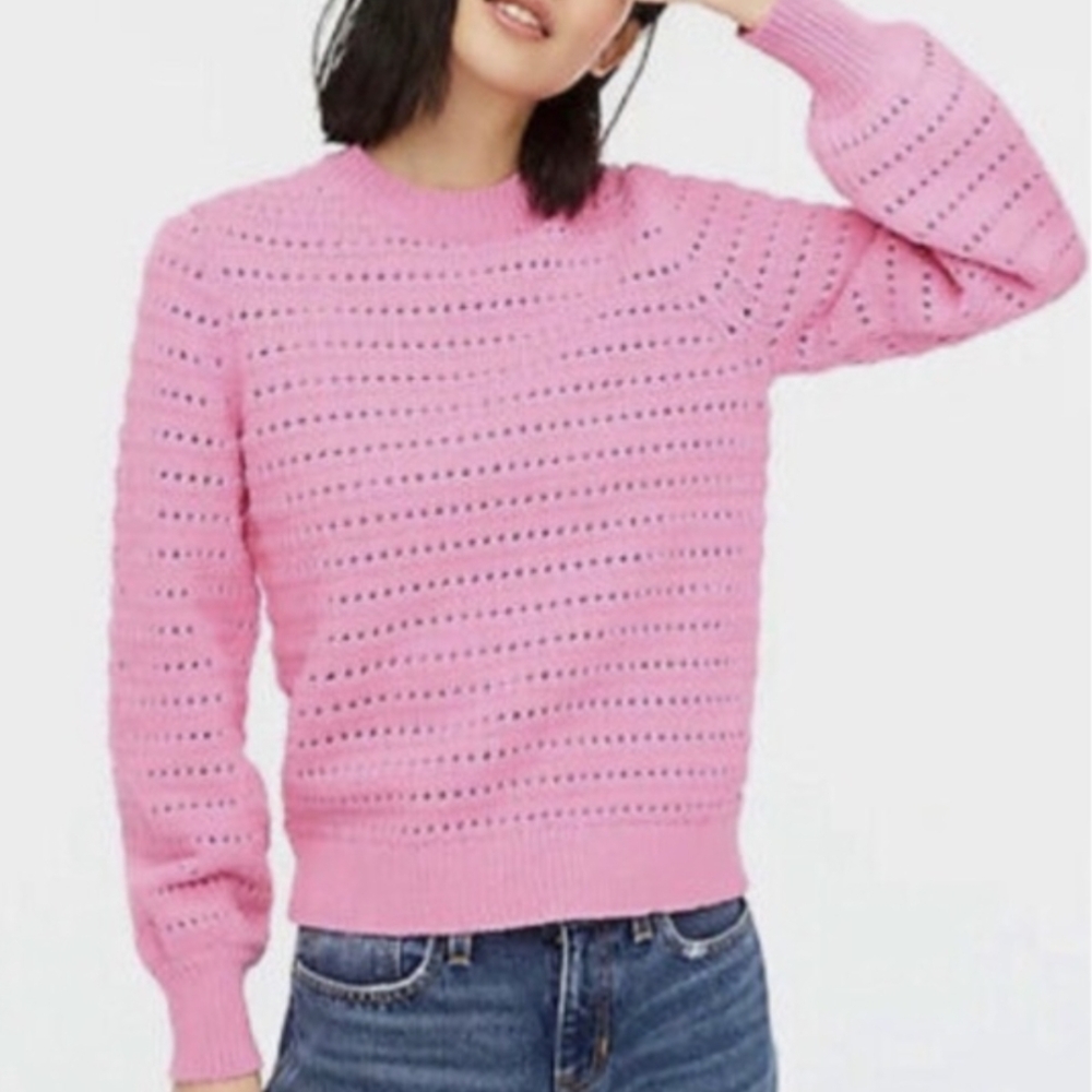 J. Crew Women's Pink Crew Neck Sweater